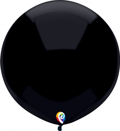 17" Outdoor Display Balloons Pitch Black 72ct