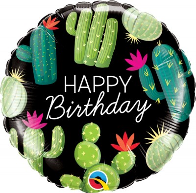18" Birthday Cactuses (pkgd)