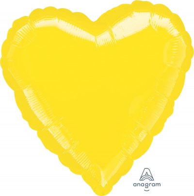  Standard Heart Metallic Yellow 