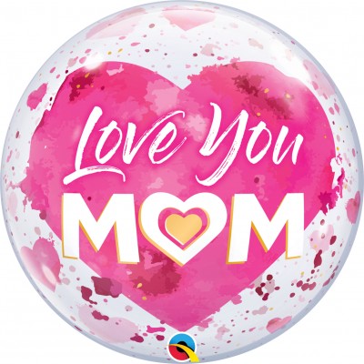 Bubble 22" Love You M(Heart)M Pink