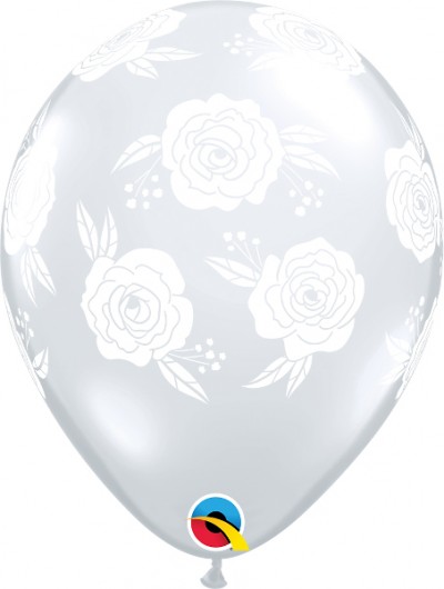 11" Roses In Bloom Diamond Clear (50 ct.)