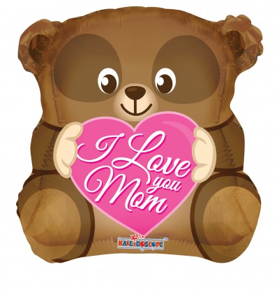 18" SP: LOVE YOU MOM BEAR SHAPE