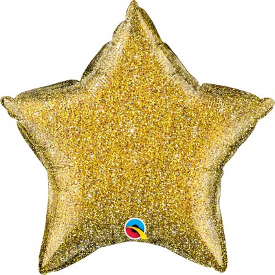 20" Glittergraphic Gold Star 