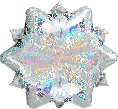 Standard Prism White Christmas Snowflake