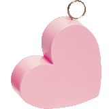 Pink Heart Plastic Weight
