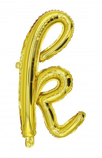 12" Gold Script Letter K  (AIR ONLY)