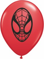 05" Spider-Man Face Red 100Ct