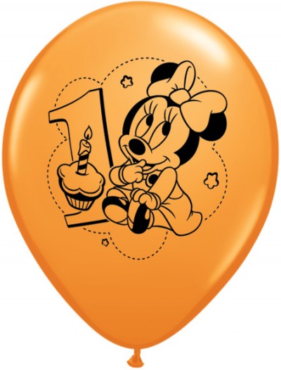 12" Minnie 1st Birthday (6ct.)