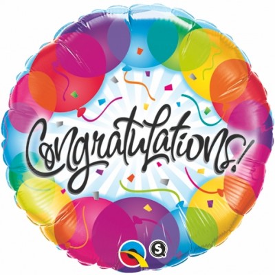 18" Congratulations Balloons
