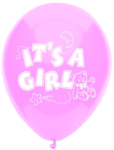 Funsational 12"  It's A Girl (8ct.)