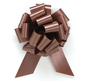 Pull Bow 4" Chocolate Brown (50 ct.)