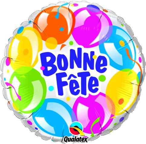18 Bonne Fête - Ballons scintillants Balloons Wholesale Balloons