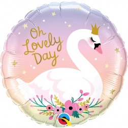 18" Oh Lovely Day Swan
