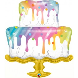 Shape: 39" Rainbow Drip Cake