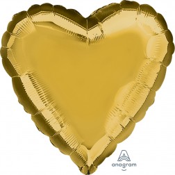  Standard Heart Metallic Gold 