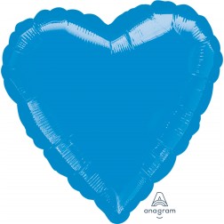 Standard  Heart Metallic Blue