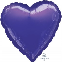 Standard Heart Metallic Purple