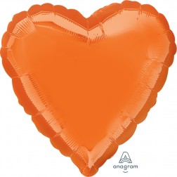 Standard Heart Metallic Orange