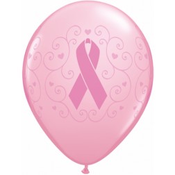 11" Breast Cancer Awareness Pink 50Ct
