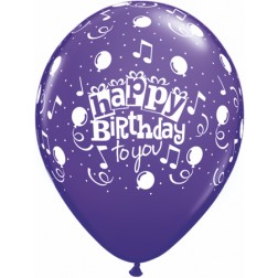 11" Happy Birthday To You Balloons 50ct