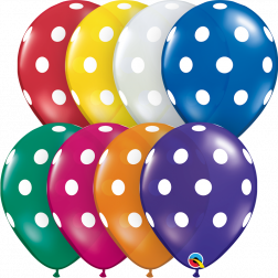 11" Big Polka Dots Jewel Assortment 50Ct