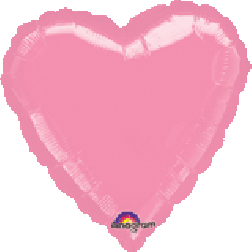  Standard Heart Metallic Pink