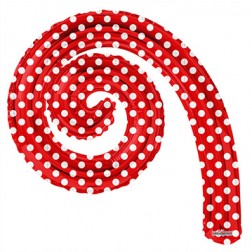 AirFilled 14" SC Kurly Spiral Red Dots