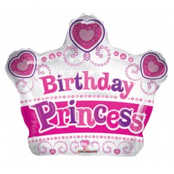12" PR Birthday Princess Crown Shape