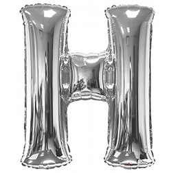  34" SP: Silver Shape Letter H