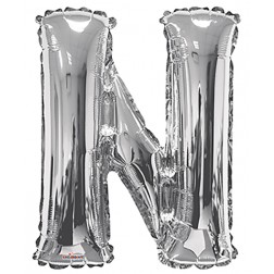  34" SP: Silver Shape Letter N