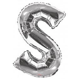  34" SP: Silver Shape Letter S