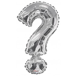  34" SP: Silver Shape Letter "?"