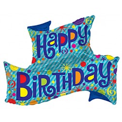  36" SP: PR Birthday Banner Shape