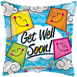  09" PR Get Well Soon Kites GB