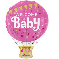  18" SP: PR Welcome Baby Pink Shape