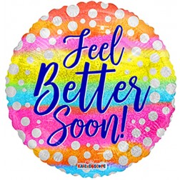 09" PR Feel Better Soon Dots Holo With Valve
