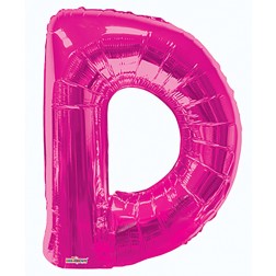  34" SP: Hot Pink Shape Letter D
