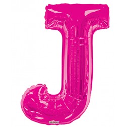  34" SP: Hot Pink Shape Letter J