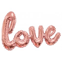 36" Airfilled Script Rose Gold Love Single Pack
