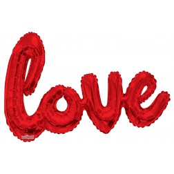 36" Airfilled Script Red Love Single Pack