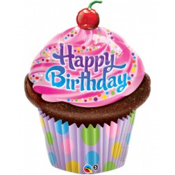 35" Birthday Frosted Cupcake Shape