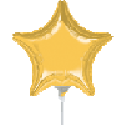 Flat: 04" Gold Star