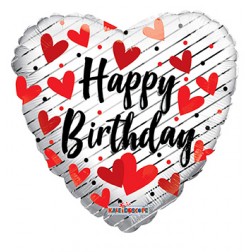  9" PR Birthday Love Hearts