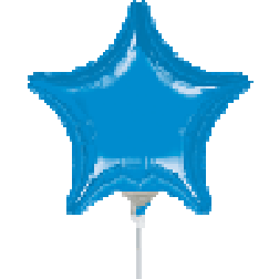 Flat: 04" Blue Star