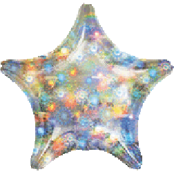 19" Holo Fireworks Star