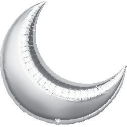 SuperShape Silver Crescent 26"