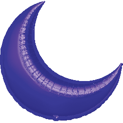 SuperShape Purple Crescent 26"