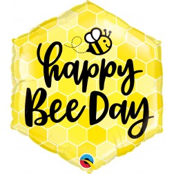 20" Hexagon Happy Bee Day 