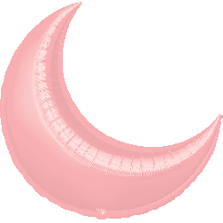 Flat: MiniShape Pastel Pink Crescent 17"