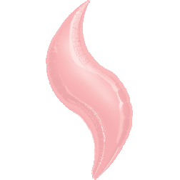 Flat: MiniShape Pastel Pink Curve 19"